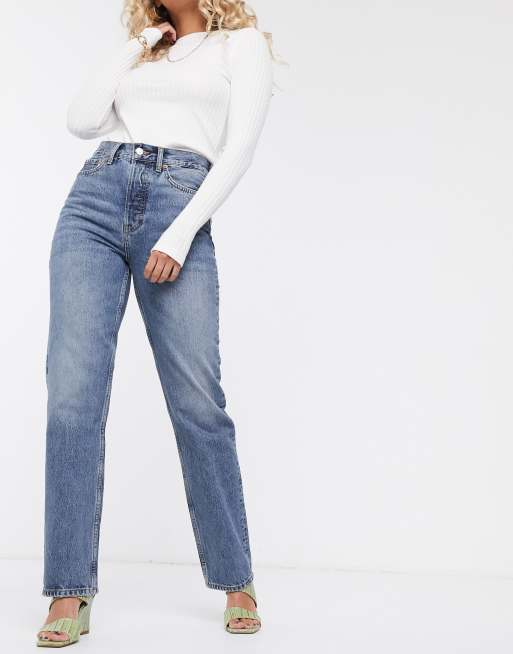 Topshop Dad jeans in mid wash | ASOS