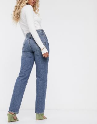 wrap over dad jeans