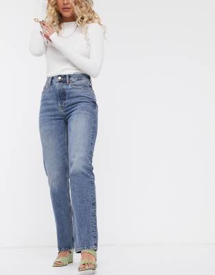 topshop mid blue dad jeans
