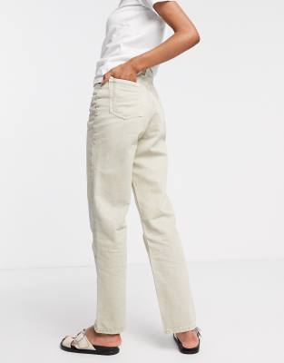 topshop white dad jeans