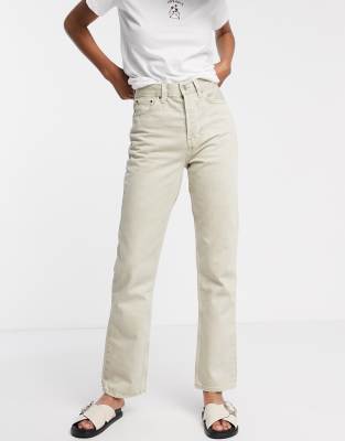 topshop white dad jeans