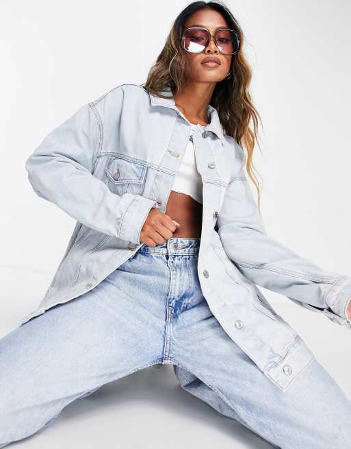 Dad oversized sale denim jacket