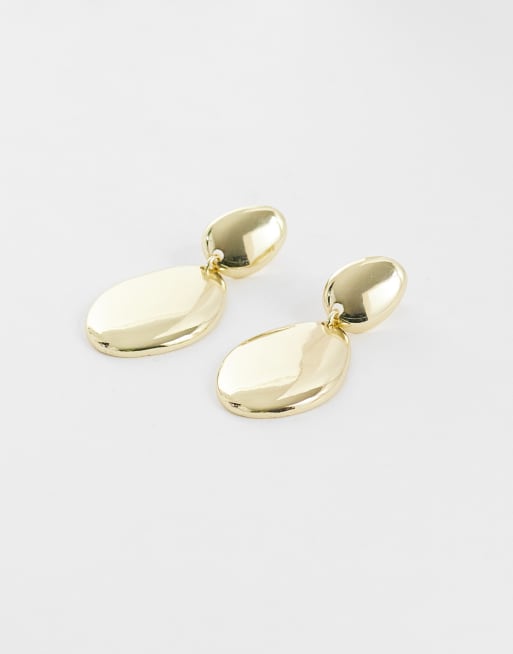 Topshop - Damien - Orecchini pendenti oro, 3 di 4