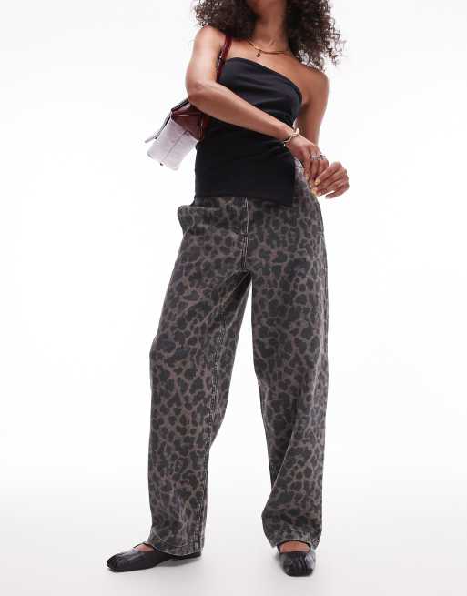パンツ BEEDEN LEOPARD PRINT WIDE STRAIGHT PANTS PANTS – BEEDEN