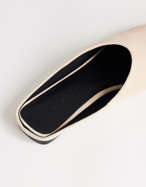 Topshop – Dawn – Flache, spitze Schuhe aus echtem Wildleder in Sandbeige, 3 von 4