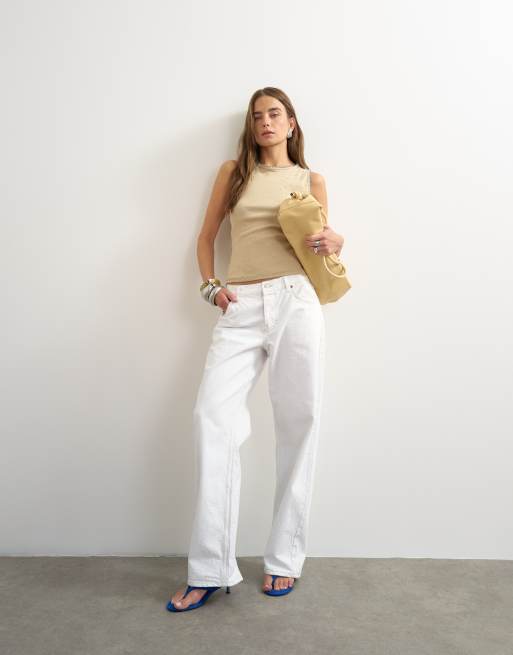 Topshop débardeur asymétrique dos nageur camel, 3 de 4