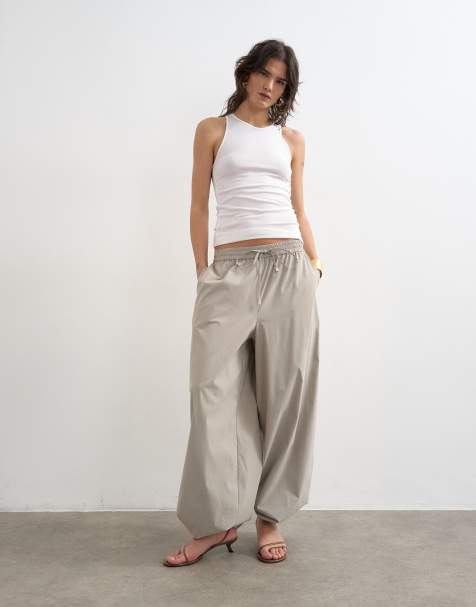 Topshop - Débardeur dos nageur côtelé doux en lyocell mélangé de qualité supérieure - Blanc - view 1