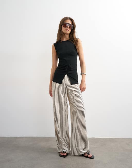 Topshop - Débardeur épuré froncé - Noir, 3 de 4