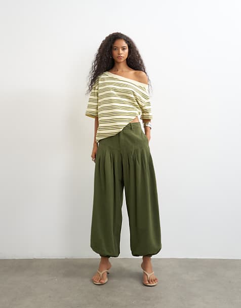 asos cigarette trousers DESIGN Leg Suit In Stone, $24 | Asos Buy ASOS DESIGN Women Faux