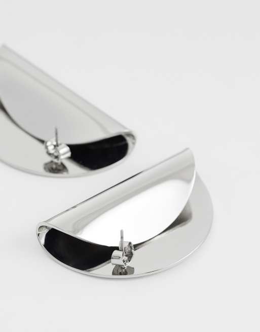 Topshop - Della - Opvallende oorknopjes in zilver, 3 van 4