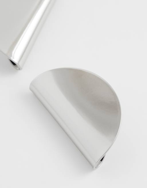 Topshop - Della - Opvallende oorknopjes in zilver, 4 van 4