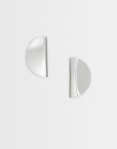 Topshop Della statement stud earrings in silver