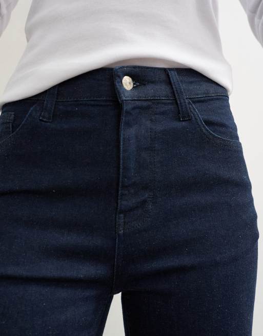 Topshop denim 3/4 caprijeans in rinse, 4 van 5