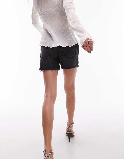 Black mom shorts topshop clearance