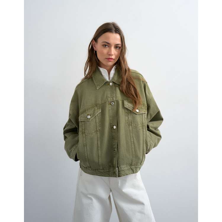 forever new green dress The Denim Utility Jacket