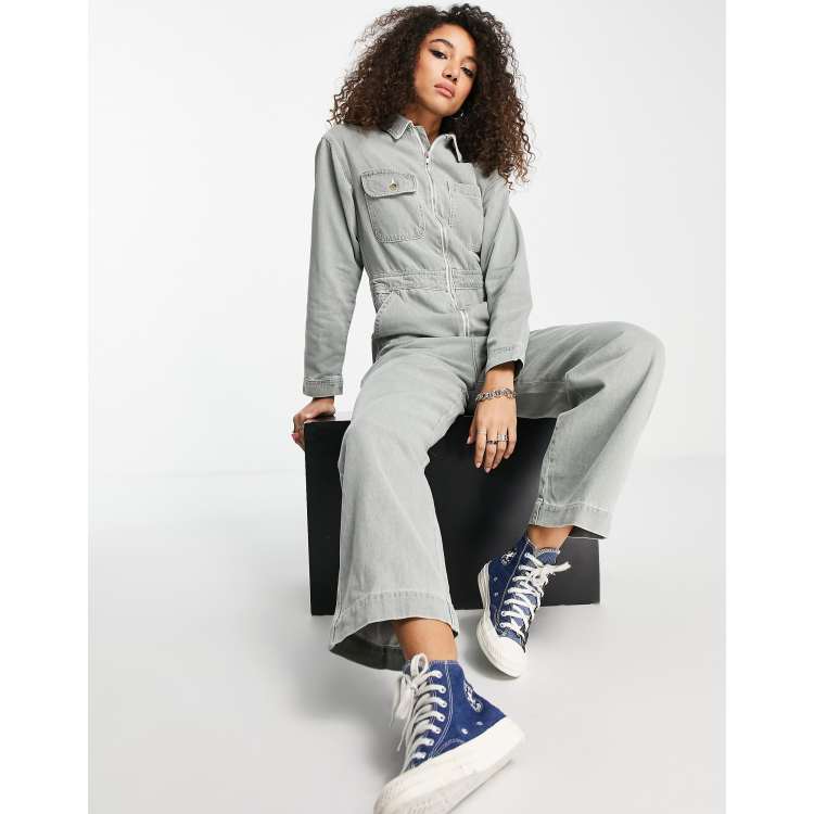 Denim boiler cheap suit womens topshop