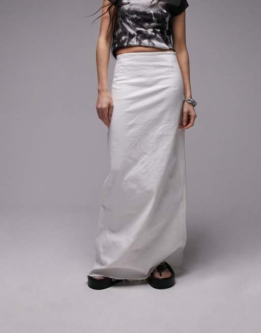 Tops for white long hot sale skirts