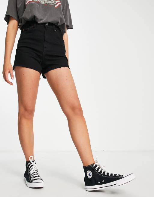 Black mom hotsell shorts topshop