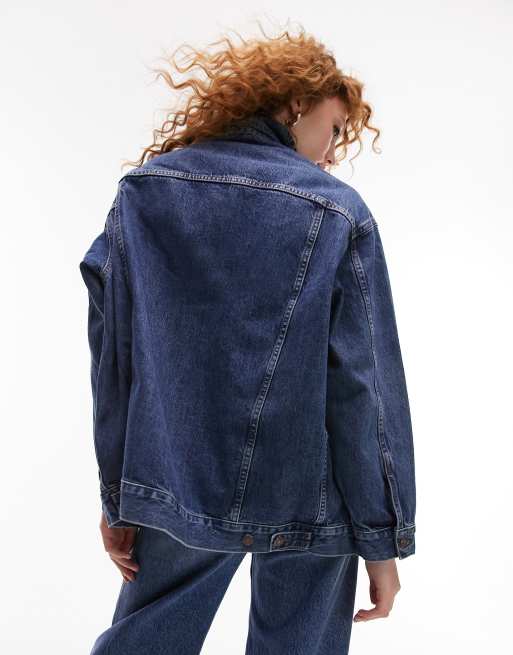 Topshop blue hot sale denim jacket