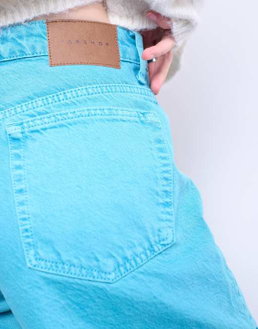 Topshop denim Editor shorts in blue, 5 of 5