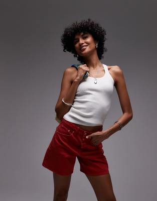 TOPSHOP DENIM EDITOR SHORTS 