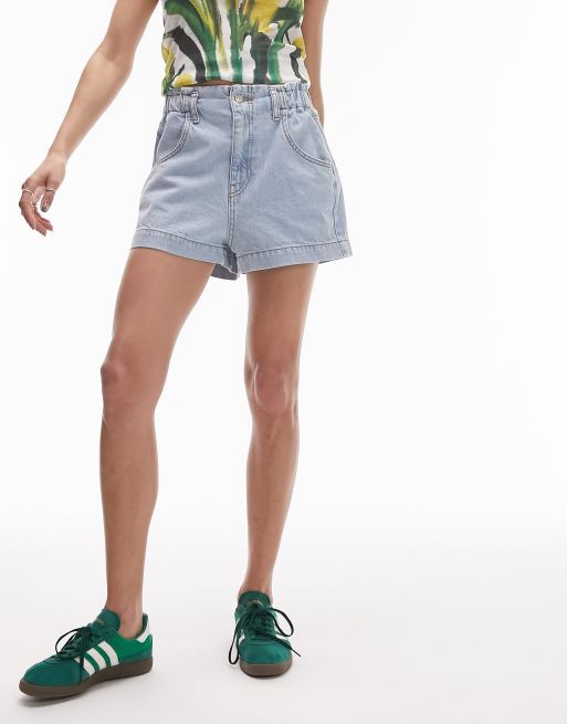 Stretch waist denim store shorts