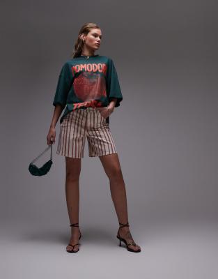 Topshop Pomodori Oversize Cotton T-shirt