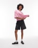 Topshop graphic oyster print oversized tee in ecru