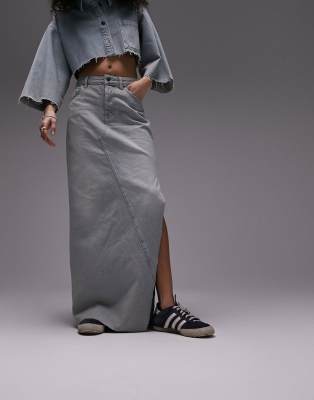 Maxi denim shop skirts 2019