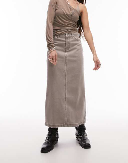 Topshop denim midi dress hotsell