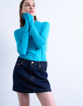 Vintage dark wash denim skirt in blue | ASOS