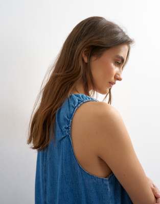 never fully dressed denim dress TOO MUCH MINI – AKIRA The classic denim fabric atf-kg-07.28.25 What is a Kaftan Color:Champagne As Picture