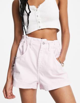 Denim Shorts In Pink ModeSens