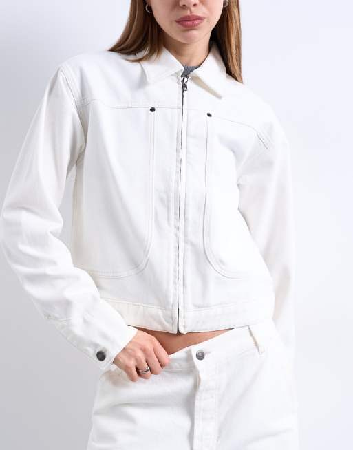 Topshop - Denim utility jack in ecru, 4 van 4