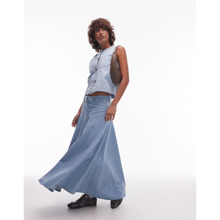 スカート L'Appartement BLEACH DENIM SKIRT 34 L'Appartement BLEACH DENIM SKIRT 34