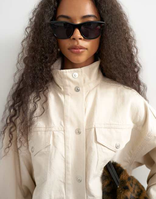 Topshop denimjakke med ståkrave, 2 af 4