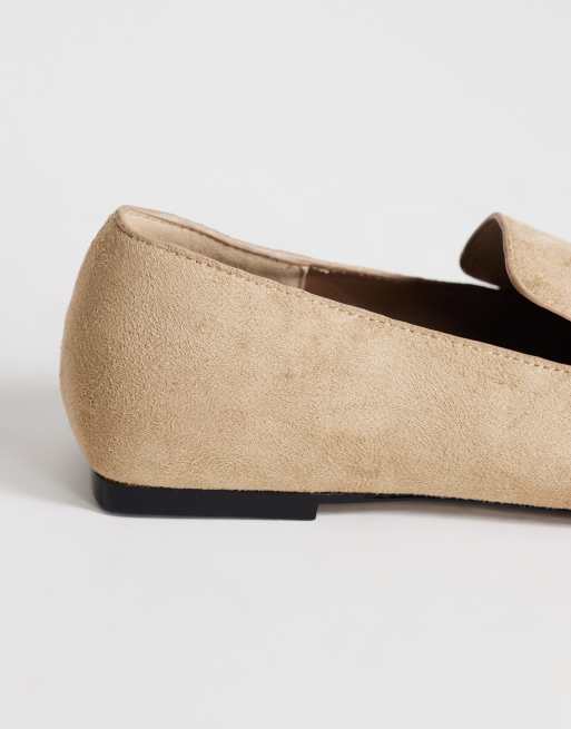 Topshop Denise slip on flat shoes in taupe, 4 of 4
