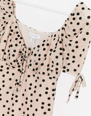 topshop spot print dress