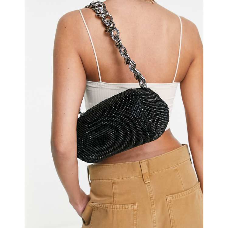 Rhinestone fanny pack topshop sale