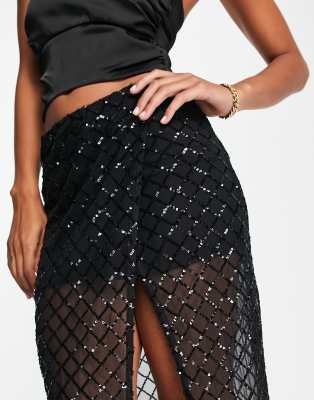 wrap mesh skirt