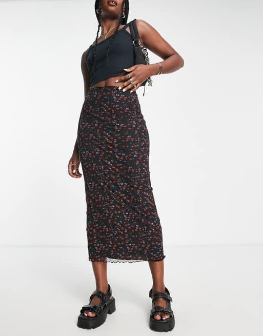 Bold Enough Mesh Midi Skirt curated on LTK