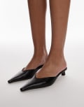 [Topshop] Topshop Dolly closed toe heels in black 37 BLACK