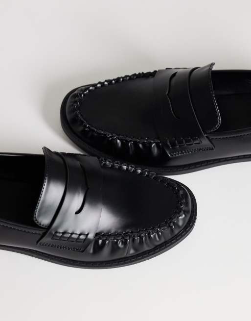 Topshop - Dominic - Mocassins froncés - Noir, 3 de 4