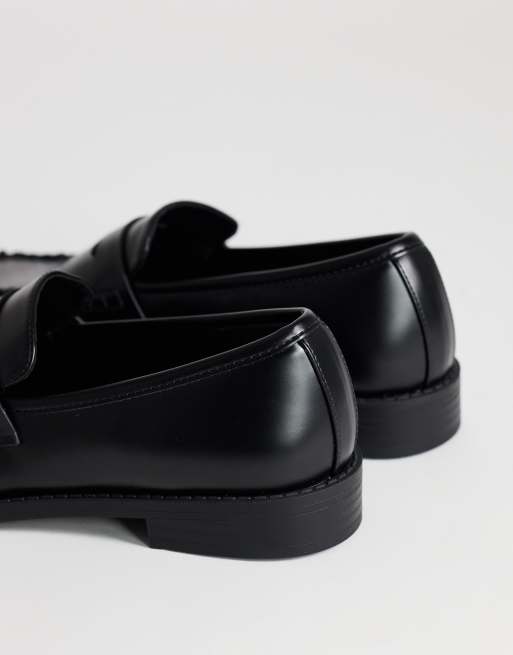 Topshop Dominic ruched loafer in black, 4 of 4