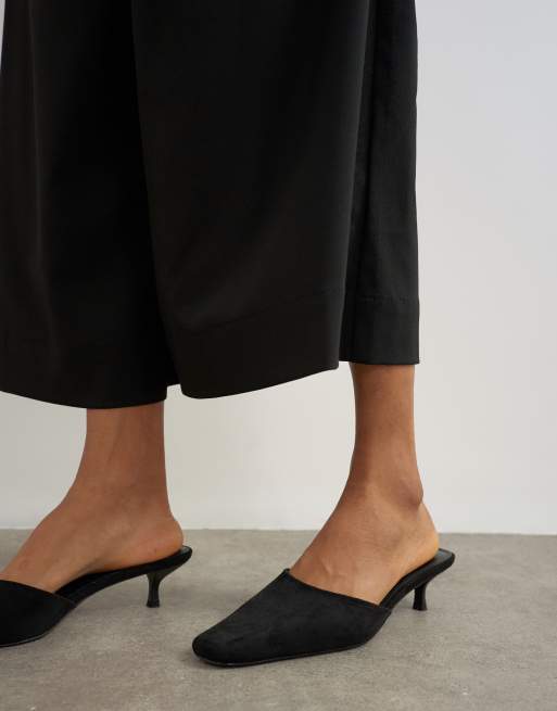 Topshop dopasowane trapezowe kuloty czarne, 4 z 5