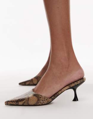 Topshop Dorota Kitten Heel Pointed Mule