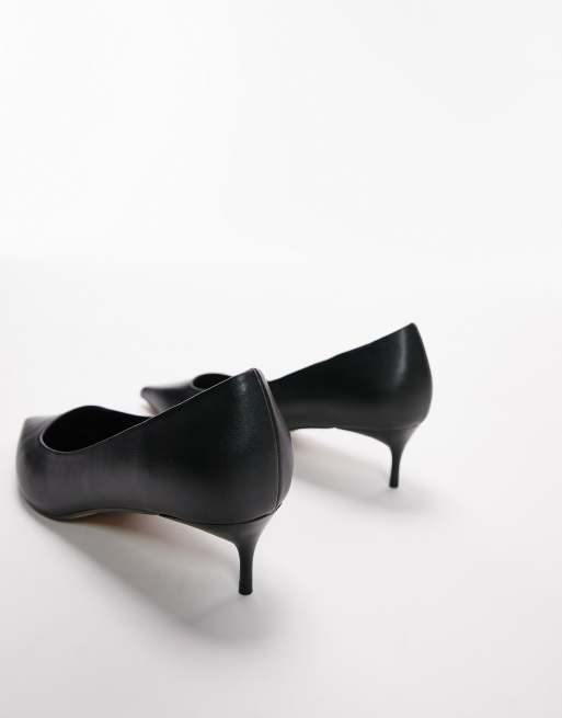 Topshop black 2025 court shoes