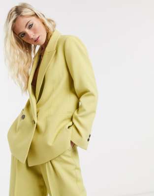 topshop lime suit