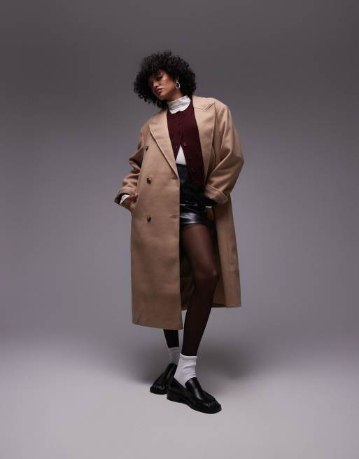 Petite camel coat topshop hotsell