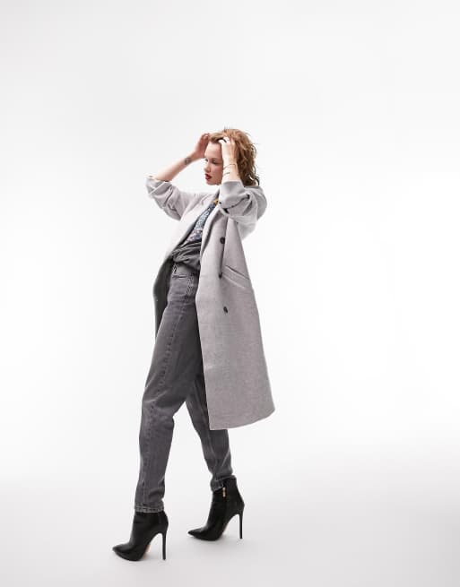 Topshop hotsell grey coat